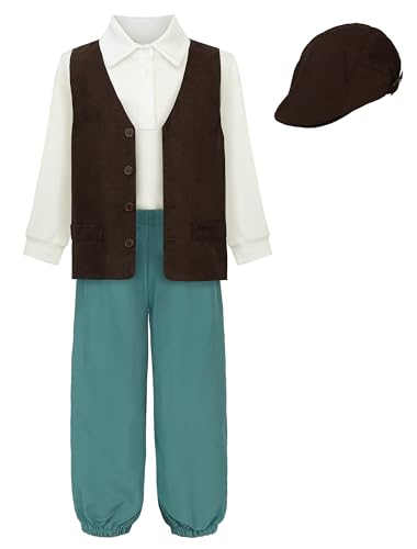 Disfraz Colonial Vintage para Niños 5-6 Años