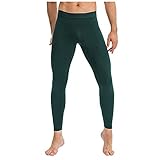 topgrowth leggings uomo traspirante calzamaglie sportive pantaloni fitness per corsa ciclismo palestra jogging pantaloni elastico fitness running (b-verde, l)