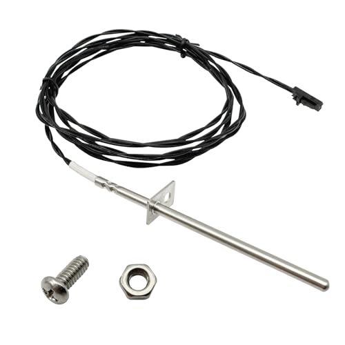 Memiuyelay 3-20-00744 Black Thermistor Probe Fit for Harman Accentra Advance P38 Invincible P61 P61A P68 PC45 PF100 XXV Fit for Wood & Coal Pellet DVC500 Furnace Stove Replace 1-00-00744 3-20-11744