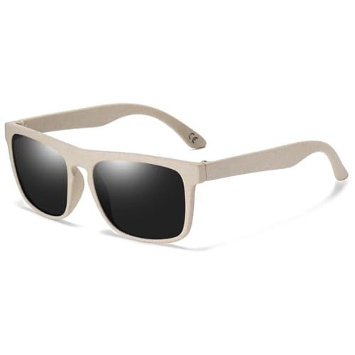 Lunettes de soleil ovales rétro noires avec verres de protection UV400