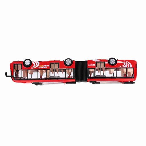 Autobús electrónico de juguete 1:48 CS0133 rojo con luces 6