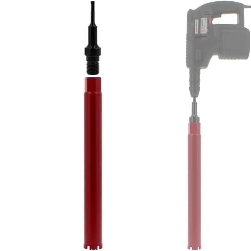 GT MARKET Couronne diamant Ø 51 mm avec adaptateur pour perceuse et perforateur SDS-plus