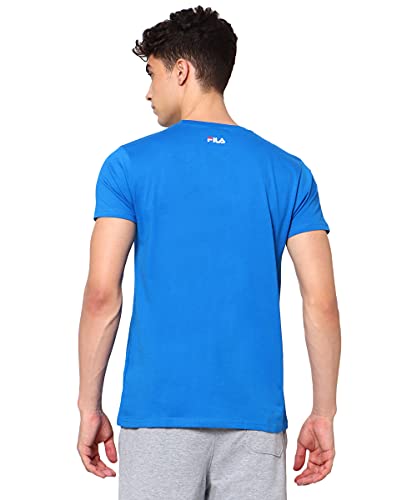 Image of FILA Men's Solid Regular Fit T-Shirt