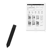 BoxWave Stylus Pouch Compatible with Boyue Likebook Muses - Stylus PortaPouch, Pen Stylii Holder Carrier Portable Self-Adhesive - Jet Black