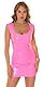 Koucla Musthave Partykleid Gogo Minikleid Rundhals Kleid im glänzenden Wet Look M