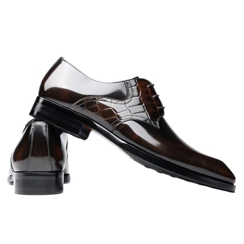 Dress Oxford Formal Shoes for Men's French Leather Outdoor Prom Wedding Tuxedo Anti-Slip Non Slip Shoe Wingtip Fashion Lace Up2