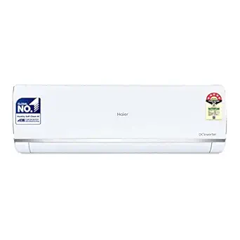 Haier 1.5 Ton 5 Star Inverter Split AC (Copper, Convertible 7 in 1 Cooling Modes, Antibacterial Filter, 2023 Model, HSU18K-PYS5BE-INV, White)