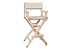 Filmcraft Tall Natural Wood Director’s Chair – Professional Hollywood Makeup Artist & Film Set Chair – Folding Canvas Seat, High Director Chair for Studio, Photography & Hair Stylists (Beige Canvas)