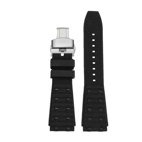 Bracelet montre caoutchouc fluoré 24mm résistant sueur pour Breitling B01 sport