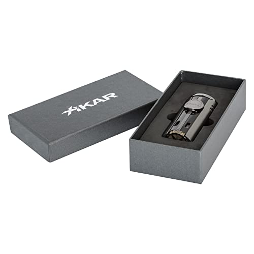Encendedor Xikar HP4 Quad Flame para cigarros gris oscuro miniatura 6