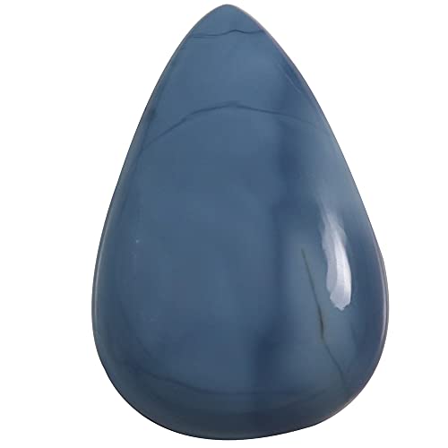 Cabochon en opale bleue naturelle de 38,2 ct Qg67 pour la création de bijoux unique