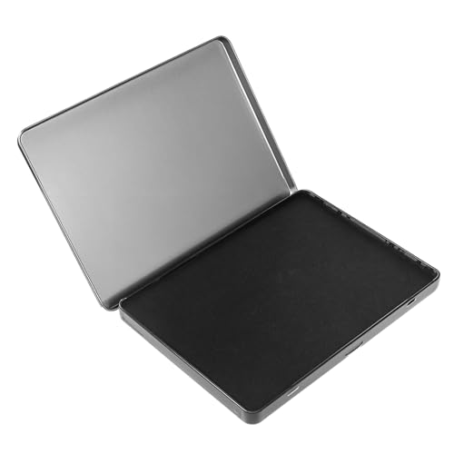 Black Stamp Pad 6 x 4 Inch Large Stamp Pads Premium Stamps Ink Pad for Office and Crafting