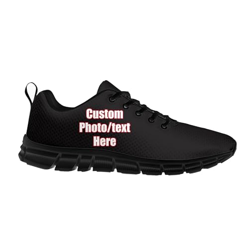 Custom Sneakers Mens Womans Teenager Boy Girl Sports Shoes Personalized Photo Text Lightweight Lace Up Footwear Unisex Gift
