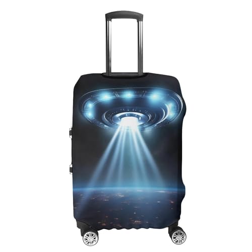 Luggage Cover Elastic Suitcase Cover Anti-Scratch Suitcase Covers Travel UFO Spaceship Luggage Covers Luggages Protector for Travel Adult Luggages Decorative 18-32 Inch4
