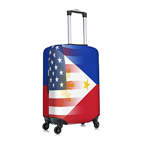 CUTEDWARF Philippines American Flag Travel Suitcase Protector Fashion Luggage Cover Washable Fits 18-32 Inch Baggage3