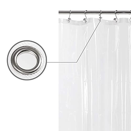 image for Barossa Design Extra Long Shower Curtain or Liner 72x80-6 Magnets on B