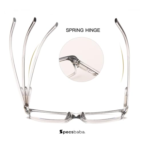 Image of myreen Blue cut Reading Glasses +1 +1.25 +1.5 +1.75 +2 +2.25 +2.5 +2.75 +3 Single Vision Full Frame Spectacles Glasses For Mobile Laptop Tablet Computer | V8622 (Near Vision, 1.5)