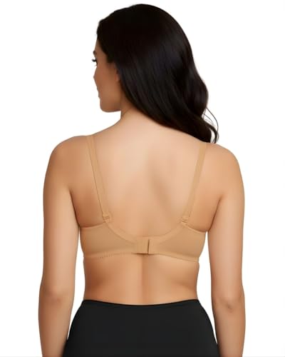 Image of Saforia Cuddlecot Cotton Padded T-Shirt Bra for Women | Wire-Free Full Coverage Bra | Breathable Soft Cotton Everyday Bra | Seamless Comfort Innerwear