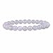Natural White Moonstone Gemstone 8mm Round Beads Stretch Bracelet 7" Unisex