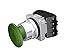 Siemens 52BR8W3G Heavy Duty Twist-to-Release Unit, 30mm, Green, 1-3/4" Plastic Mushroom Head, Maintained, 2NC Contact, BlackMax, Watertight/Oiltight