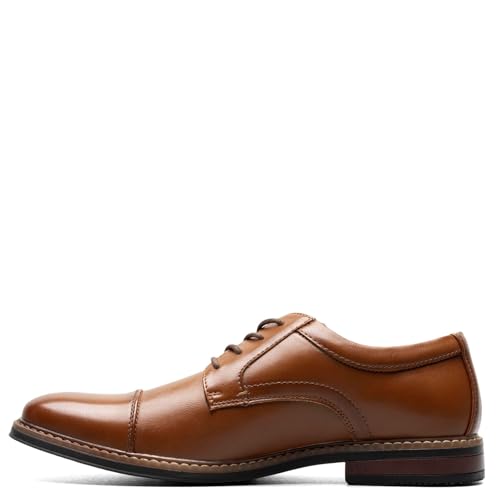 Nunn Bush Men's Carmelo Cap Toe Oxford Classic Modern Formal Lace Up Dress Casual Shoes4
