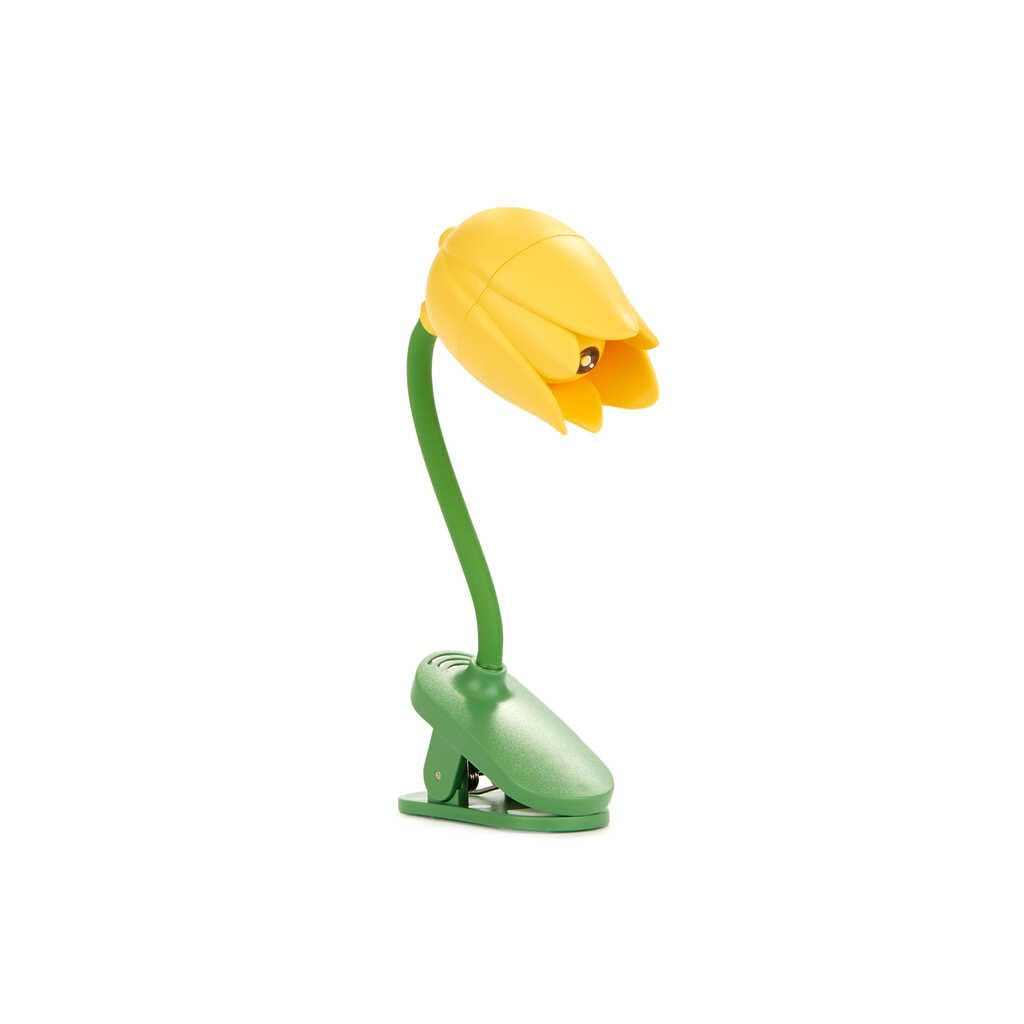 Balvi Lampada Lettura Tulip Giallo con Clip