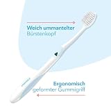 meridol Szczoteczka do zębów chroniąca dziąsła, miękka, 4 sztuki – ręczna szczoteczka do zębów do delikatnego czyszczenia zębów na brzegu dziąseł