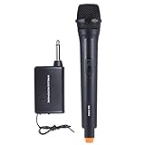 Lechnical Inalámbrico de Mano Dinámica Unidireccional Micrófono Amplificador de Voz para la Reunión de Karaoke Ceremonia Promoción