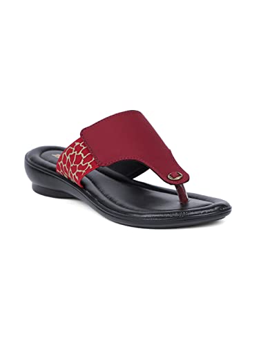 BATA Women Leo Red Fashion Slippers-6 UK (39 EU) (6715221) (B07X1RNZ4Y) Amazon Price History, Amazon Price Tracker