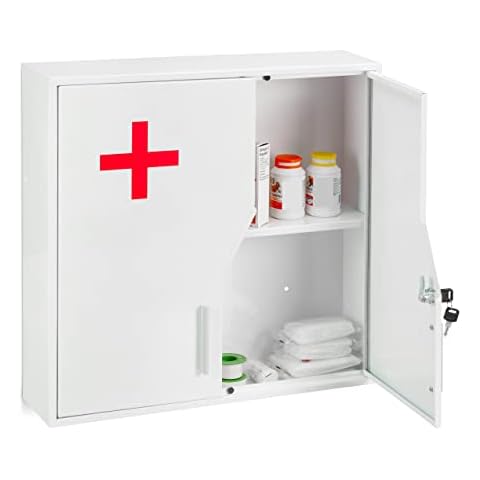 Relaxdays Armoire à Pharmacie Verrouillable Cover