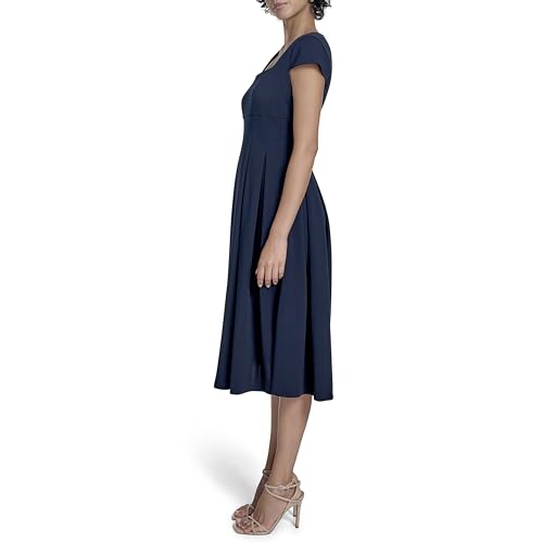 Calvin Klein Women's Party Square Neck Midi Dress3