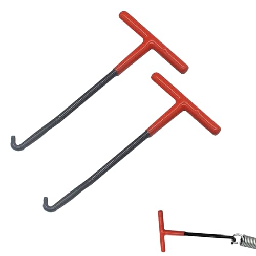 CQXSYTBN Herramienta Gancho Resorte para Motocicleta 2 Unidades, Tirador de Resorte metálico 15,5x8,2 cm, Color Negro, Ideal para Freno, Escape, Scooter y Bici, fácil Montaje y desmontaje