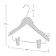 Hangerworld 12 Holz Kinderkleiderbügel 30cm Naturfarben Kinder Kleiderbügel mit Clips