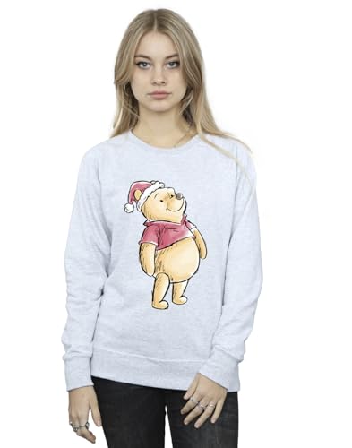 Disney Women's Winnie The Pooh Christmas Sweatshirt Sport Grey XXXXX-Large