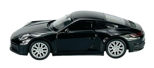 Welly 2019 Porsche 911 992 4S Coupe Schwarz 1/34-1/39 Metall Automodell Die Cast Neu im Karton