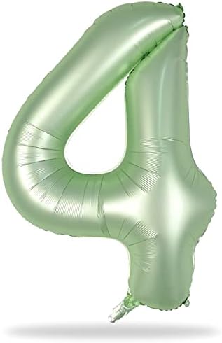 Gradient Blue Pink Number Balloons, 40" Large Rainbow Number 6 Foil Mylar Helium Balloons for Girls Women, Colorful Starry Self Inflating Number Balloons 0-9 for Birthday Party Celebration Decoration