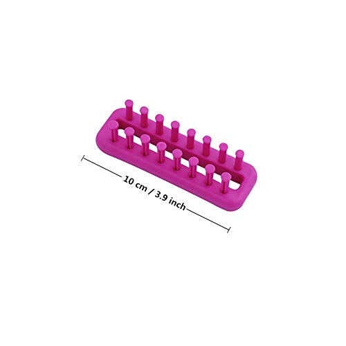 Image of Katech Mini Knitting Loom Plastic Scarf Weaving Loom Kit with a Crochet Hook (Color is Random), DIY Yarn Knitting Tool for Knitting Lovers to Make Socks, Leg Warmers, Scarf, Hats and Arm Warmer