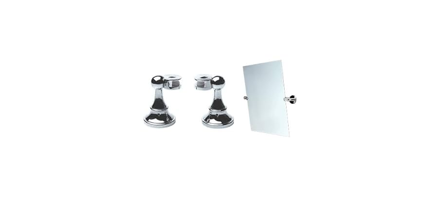 Amazon.com: Chrome Victorian Mirror Pivots - Pair : Home