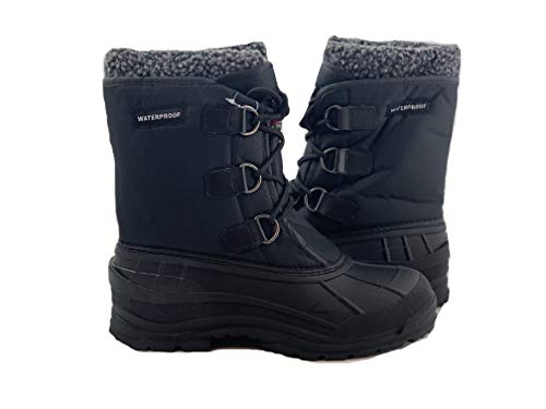 Image of Men's Winter Snow Boots Shoes Waterproof Insulated Lace UP (D,M)