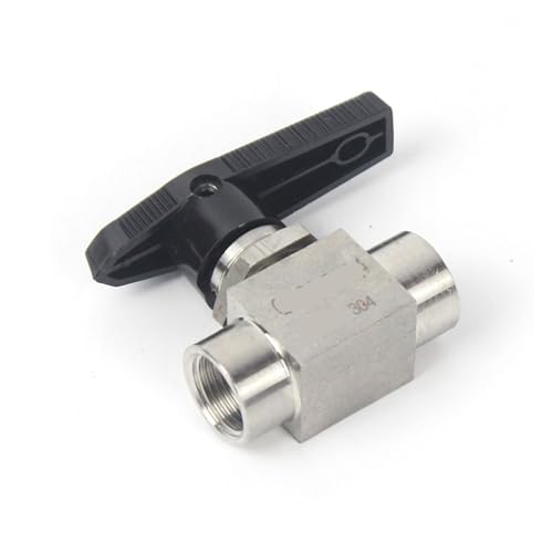 Válvula de bola NPT de 1/4 en acero inoxidable para paso de agua y gas caliente 2