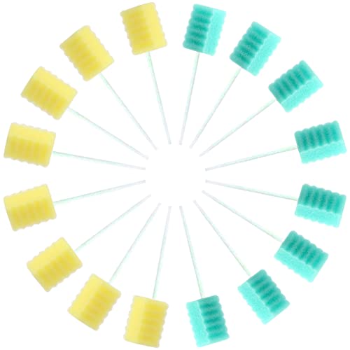 Tampons bucco-dentaires jetables pour voyage et bureau | 120 éponges en mousse