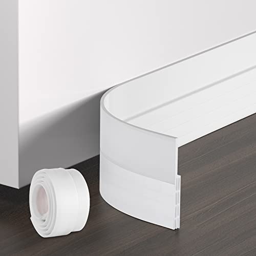 Image of EXTSUD Adhesive Under Door Sweep Weather Stripping Soundproof Rubber Bottom Seal Strip Draft Stopper Draught Excluder
