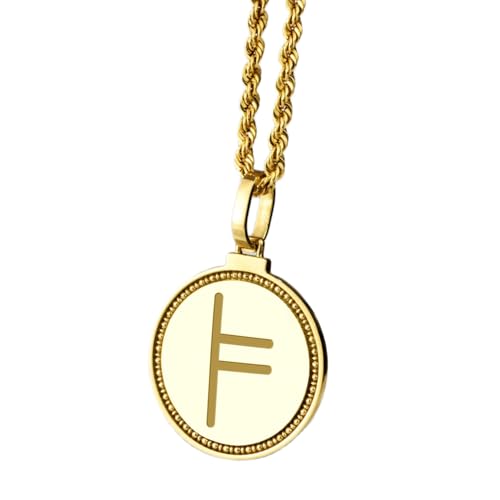 Collier pendentif rond bélier en argent 925 LKBEADS gravé pour homme et femme