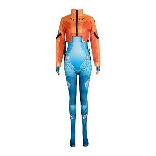 LIOEUE Costume Cosplay Juno | Style Officiel Combinaison & Manteau Simili-cuir | Pour Conventions...