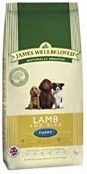 James Wellbeloved Complete Puppy Food with Lamb & Rice 2kg (Pack of 4)