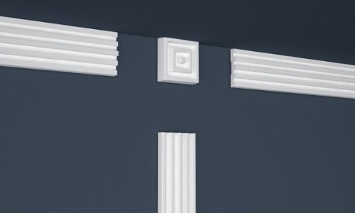 20 Metri Bordi Profilati Piatti Stucco Indoor