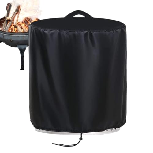 Zunishaone Tapa de fuego cubierta para pozo de fuego, cubierta protectora para , Verta de leña para patio vertico para patio vertico para el patio, protección contra
