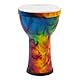 World Rhythm - Djembe Afrikanische Handtrommel -Synthetik 7 Zoll - Regenbögen - MDJ008-RD