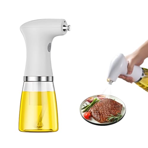 Pulverizador de Aceite Eléctrico para Cocinar, Dispensador de Aceite Eléctrico Ajustable con Luz LED, Aceite de Cocina Automático, Vinagre, de Soja, Botella Pulverizadora