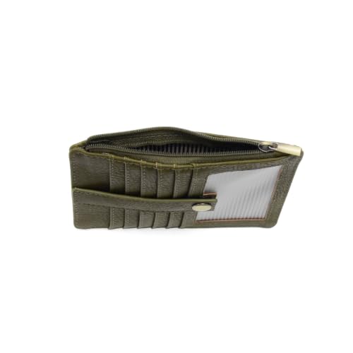 Image of Joy Susan Women's Fashion Purse New Penny Mini Travel Wallet Hand Bag - Olive Brine